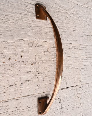 イギリス アンティーク 真鍮 ドアハンドル 建具金物 取っ手　13298