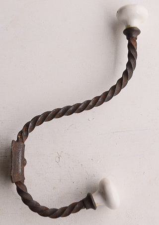 フレンチ アンティーク　鉄製コートフック　13313