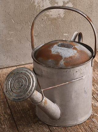 イギリス アンティーク ブリキ製 ジョウロ ガーデニング 13319