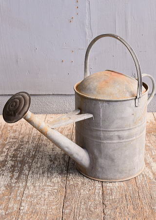 イギリス アンティーク ブリキ製 ジョウロ ガーデニング 13327