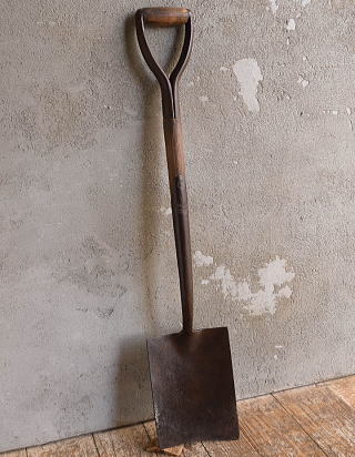 イギリスアンティーク ガーデンスコップ 農機具 13329