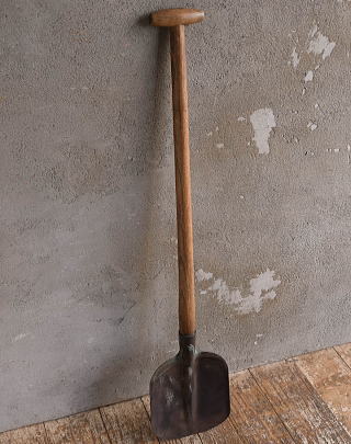 イギリスアンティーク ガーデンスコップ 農機具 13330