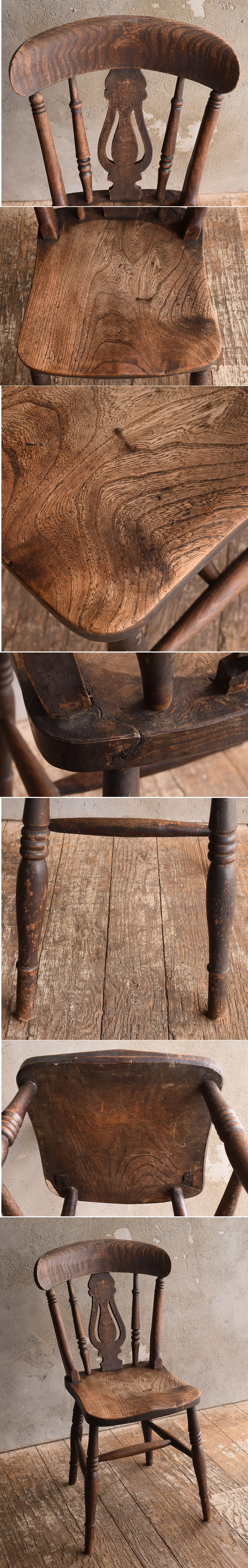 イギリス アンティーク家具 キッチンチェア 椅子 13367