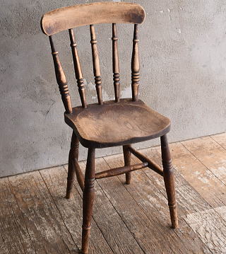 イギリス アンティーク家具 キッチンチェア 椅子 13368