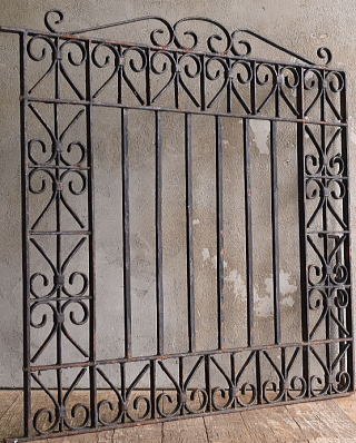 イギリスアンティーク アイアンフェンス ゲート柵 ガーデニング 13392