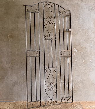 イギリスアンティーク アイアンフェンス ゲート柵 ガーデニング 13393