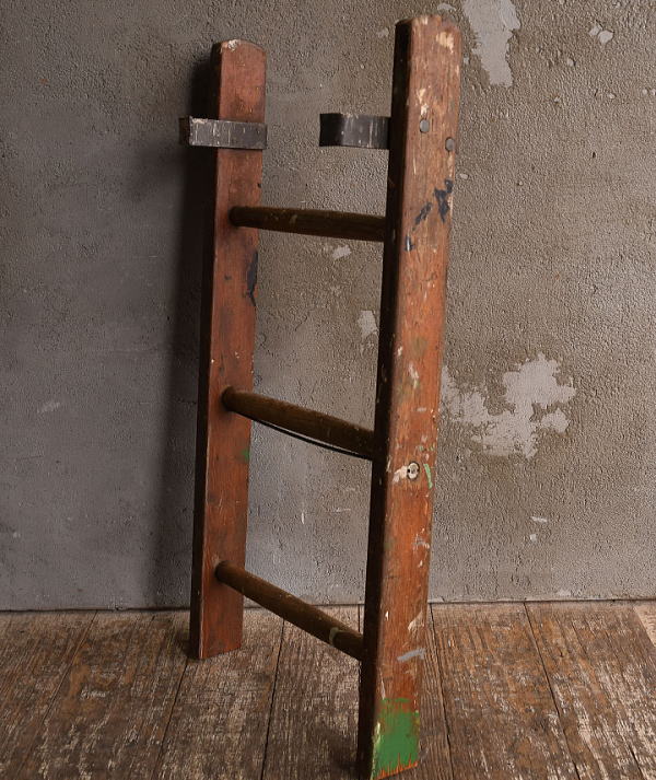 イギリス アンティーク 木製ラダー 梯子 ディスプレイ 13442