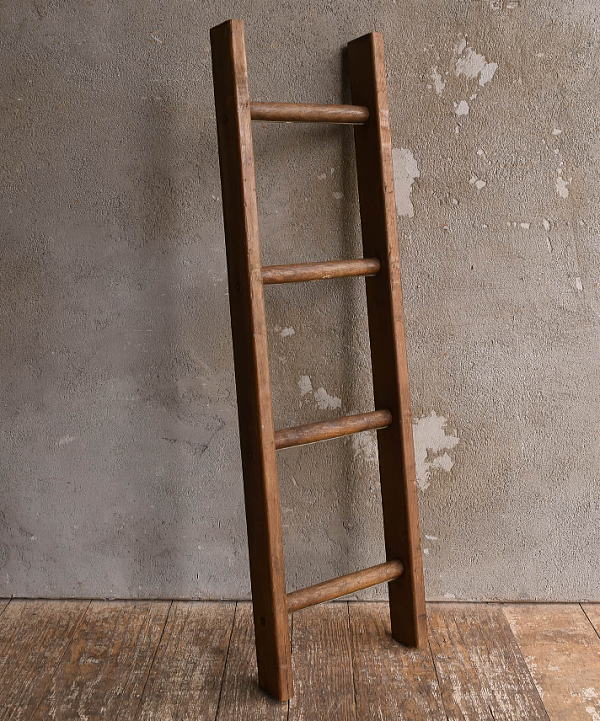 イギリス アンティーク 木製ラダー 梯子 ディスプレイ 13443