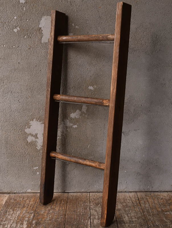 イギリス アンティーク 木製ラダー 梯子 ディスプレイ 13445