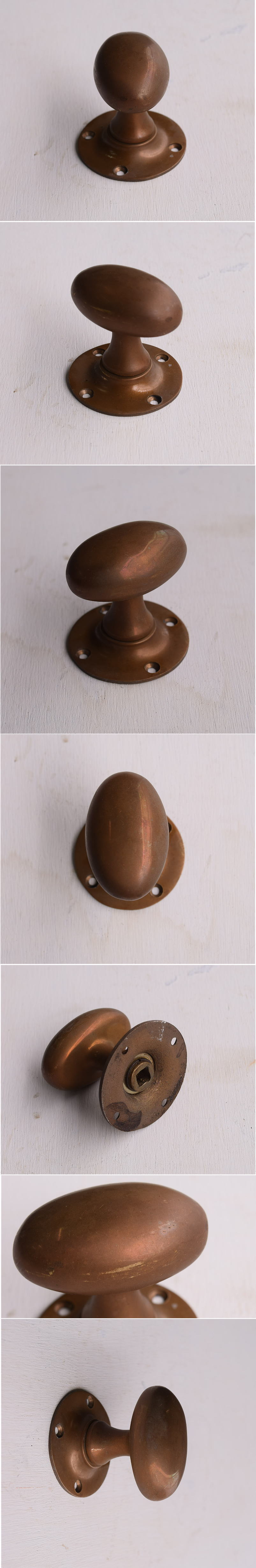 イギリス アンティーク 真鍮製 ドアノブ 建具金物 13516