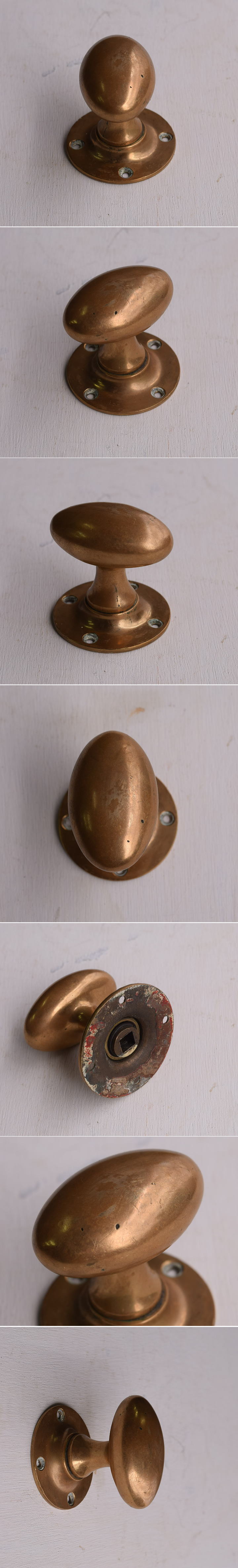 イギリス アンティーク 真鍮製 ドアノブ 建具金物 13517