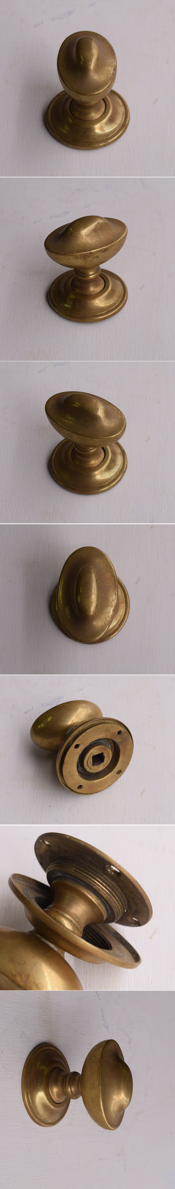 イギリス アンティーク 真鍮製 ドアノブ 建具金物 13519