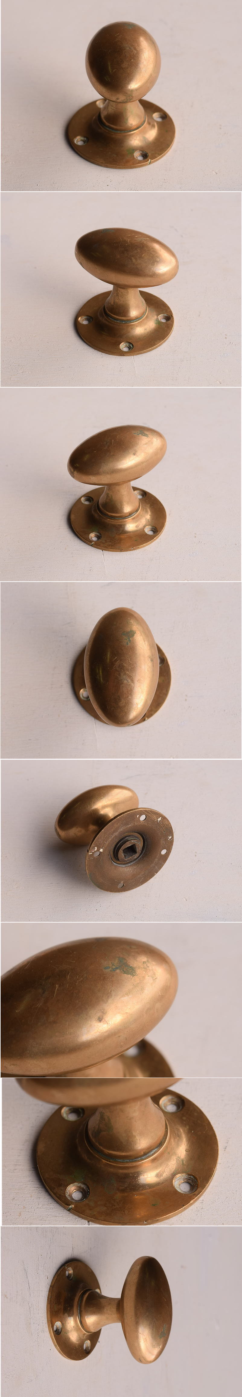 イギリス アンティーク 真鍮製 ドアノブ 建具金物 13529