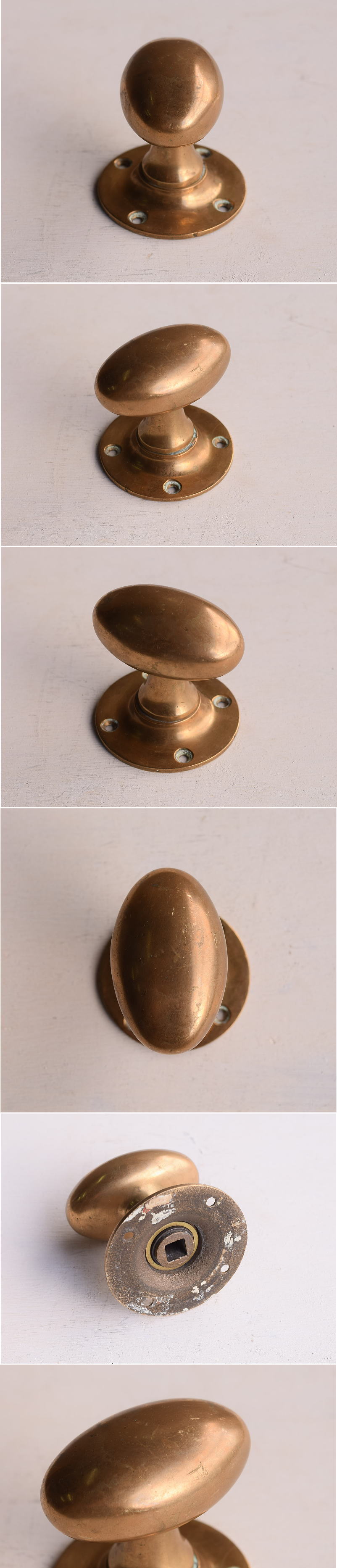 イギリス アンティーク 真鍮製 ドアノブ 建具金物 13530