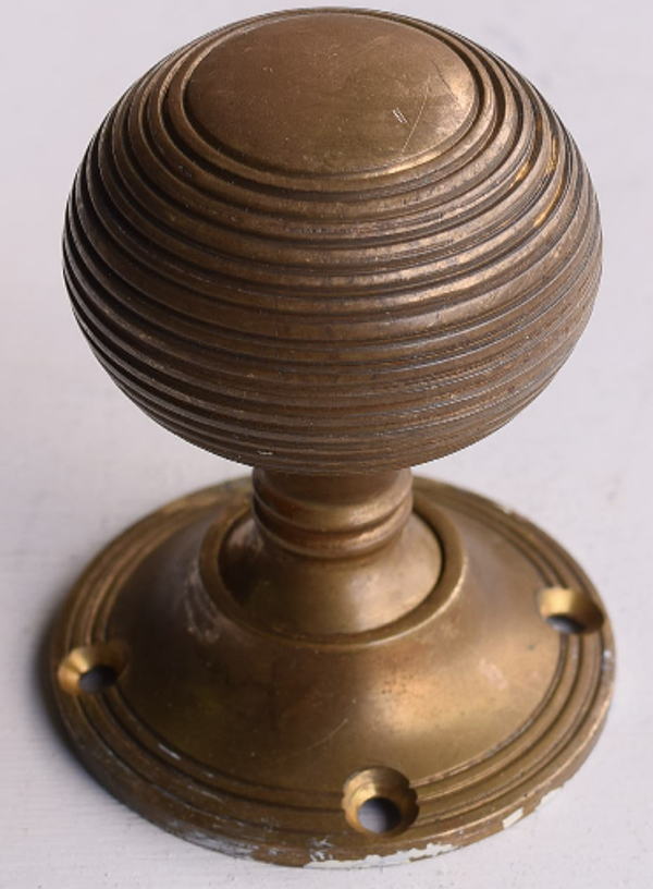 イギリス アンティーク 真鍮製 ドアノブ 建具金物 13531