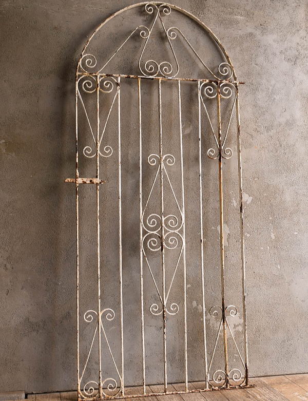 イギリスアンティーク アイアンフェンス ゲート柵 ガーデニング 13557