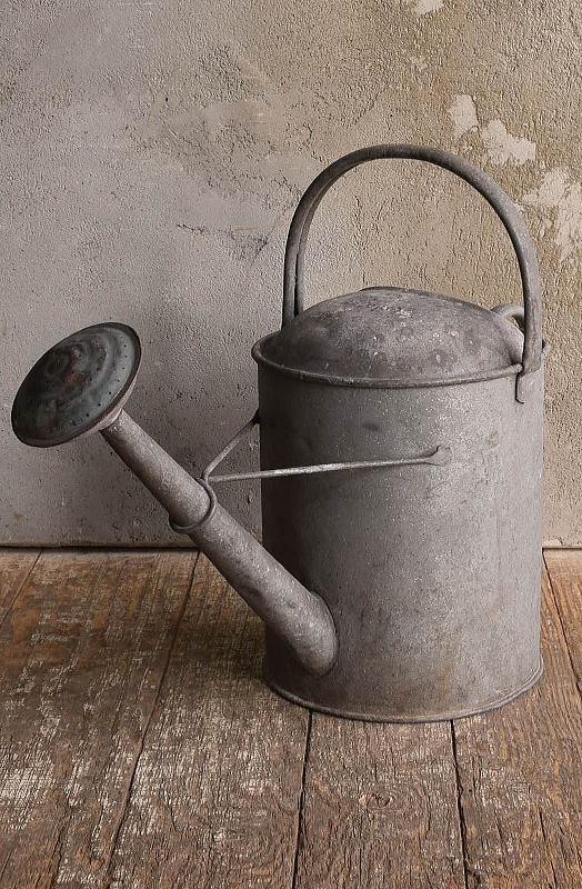 イギリス アンティーク ブリキ製 ジョウロ ガーデニング 13560