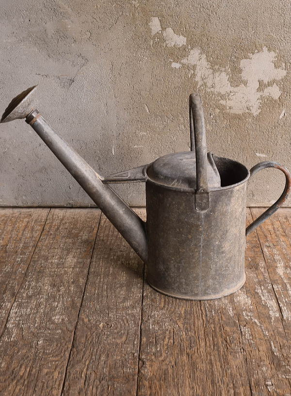 イギリス アンティーク ブリキ製 ジョウロ ガーデニング 13562