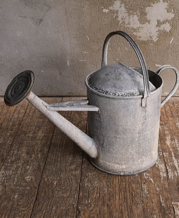 イギリス アンティーク ブリキ製 ジョウロ ガーデニング 13564