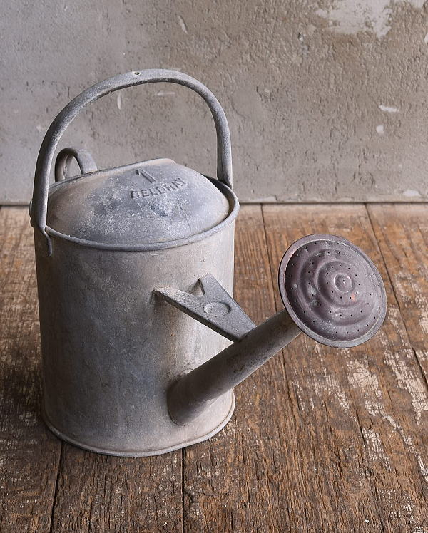 イギリス アンティーク ブリキ製 ジョウロ ガーデニング 13575