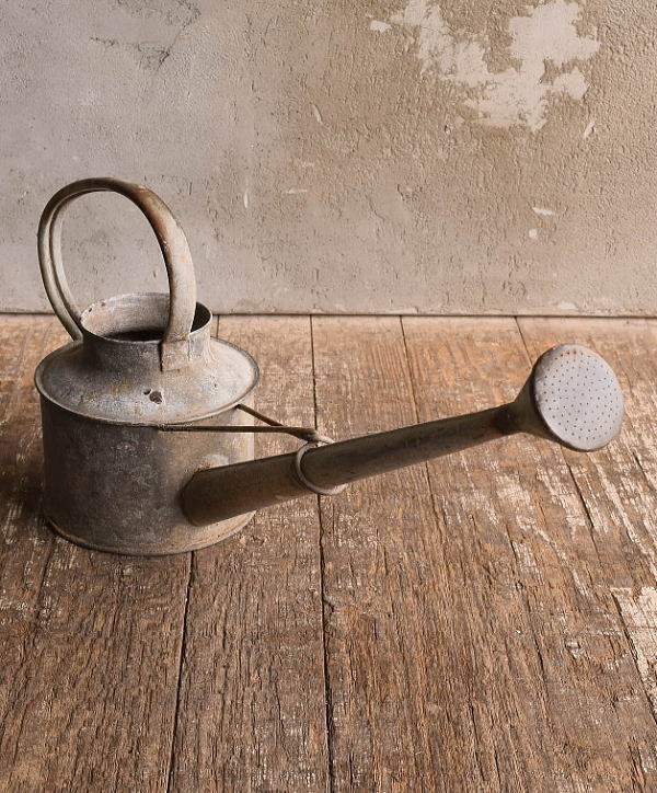 イギリス アンティーク ブリキ製 ジョウロ ガーデニング 13576