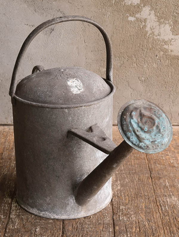 イギリス アンティーク ブリキ製 ジョウロ ガーデニング 13578
