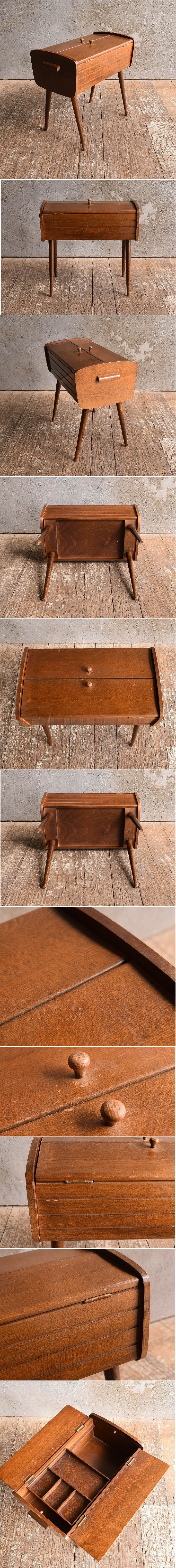 イギリス製　アンティーク 　ソーイングボックス　13585