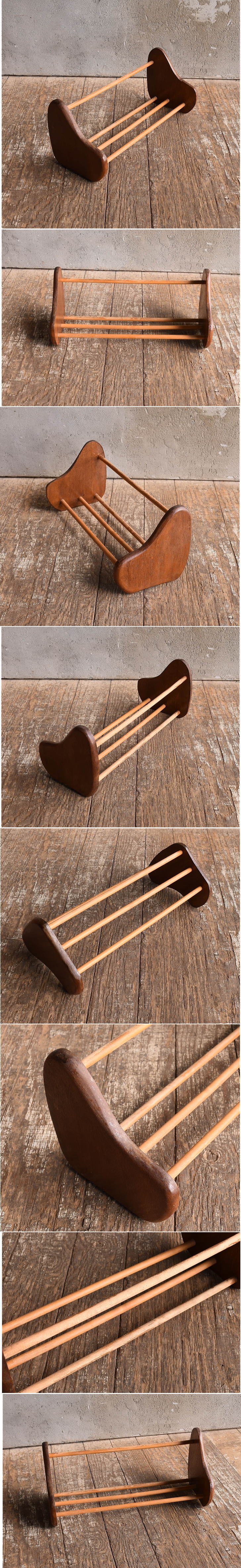 イギリス製　アンティーク 　シューズラック　13593