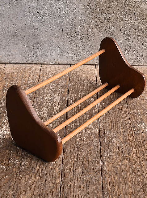 イギリス製　アンティーク 　シューズラック　13593