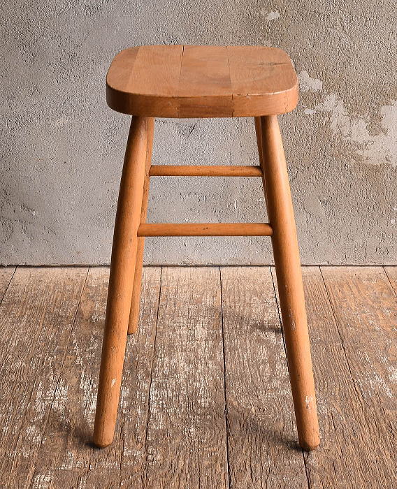 イギリス アンティーク家具 木製スツール 椅子 13597