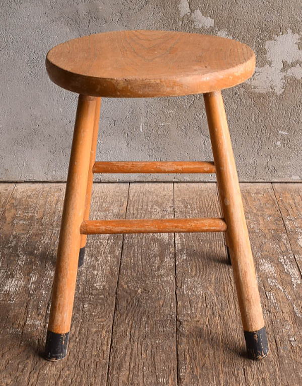 イギリス アンティーク家具 木製スツール 椅子 13600
