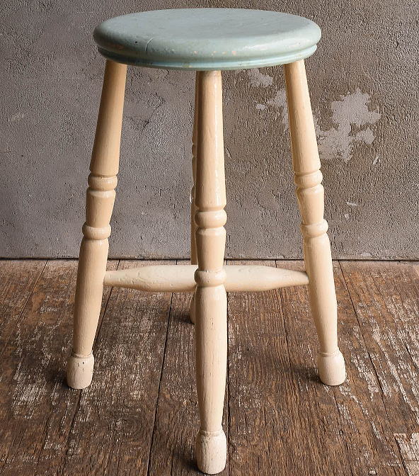 イギリス アンティーク家具 木製スツール 椅子 13601