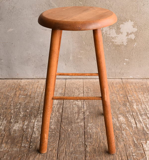 イギリス アンティーク家具 木製スツール 椅子 13602