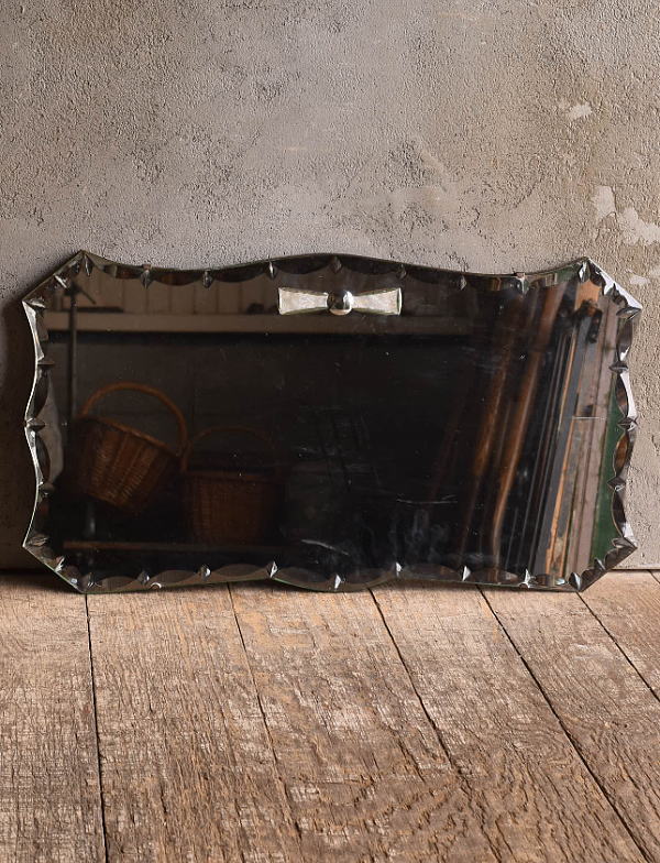 イギリス アンティーク　 壁掛けミラー 鏡　13606