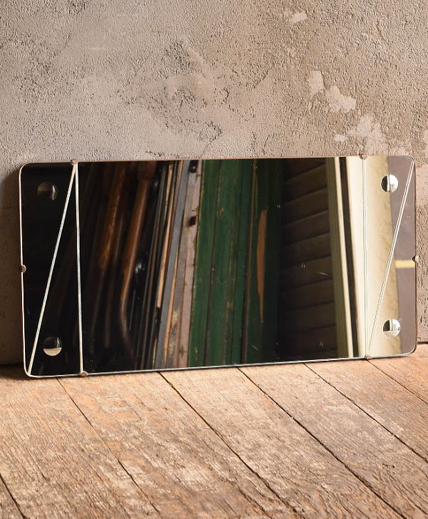 イギリス アンティーク　 壁掛けミラー 鏡　13611