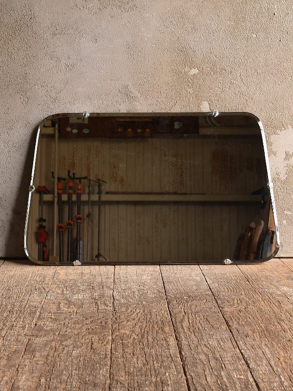 イギリス アンティーク　 壁掛けミラー 鏡　13612