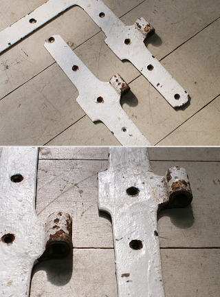 イギリス アンティーク 鉄製ヒンジ　建具金物 5130