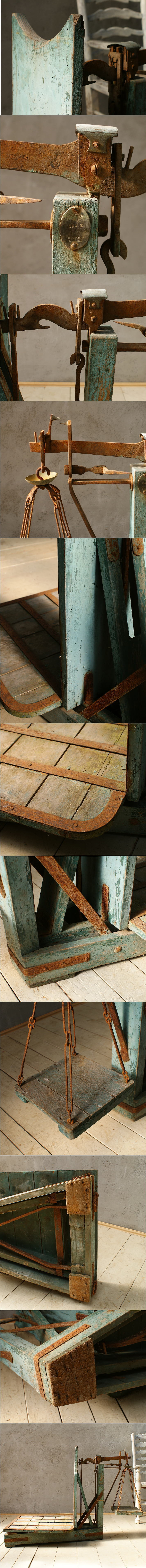 フレンチ アンティーク 木製スケール ｋディスプレイ 5944