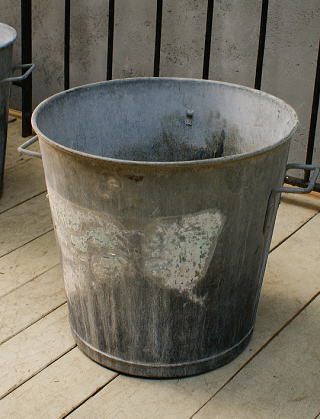 フレンチ アンティーク ブリキ ウォッシングタブ ガーデニング ディスプレイ　6037