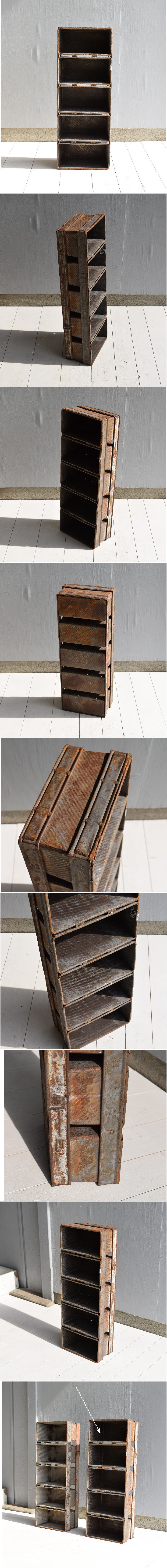 フレンチ アンティーク ブレッドティン5連　収納　6930