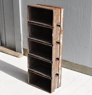 フレンチ アンティーク ブレッドティン5連　収納　6930