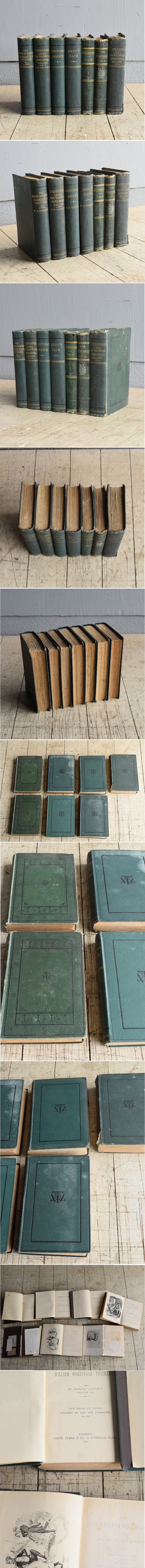 イギリス アンティーク ブック 本 洋書 7冊セット ディスプレイ 8267