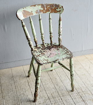 イギリス アンティーク家具 キッチンチェア 椅子 8460