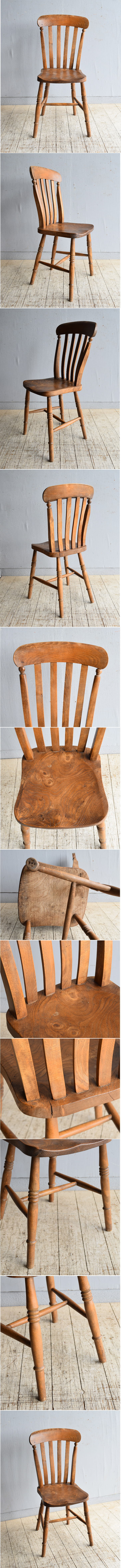 イギリス アンティーク家具 キッチンチェア 椅子 8473