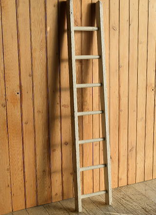 イギリス アンティーク 木製ラダー 梯子 ディスプレイ 8916