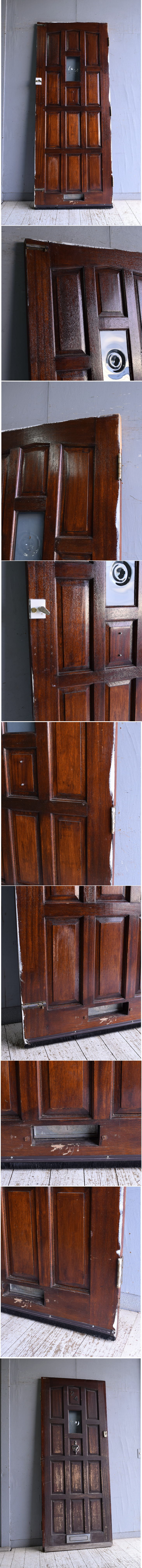イギリス アンティーク ガラス入りドア 扉 建具 9130
