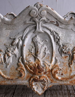 フレンチ　アンティーク　鉄製　プランター　植木鉢　9150