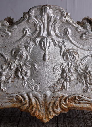 フレンチ　アンティーク　鉄製　プランター　植木鉢　9151