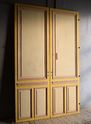 フレンチ アンティーク ドア 扉 建具×2　 9225
