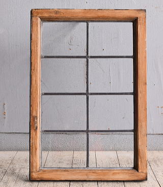 イギリス アンティーク 窓 無色透明 9819